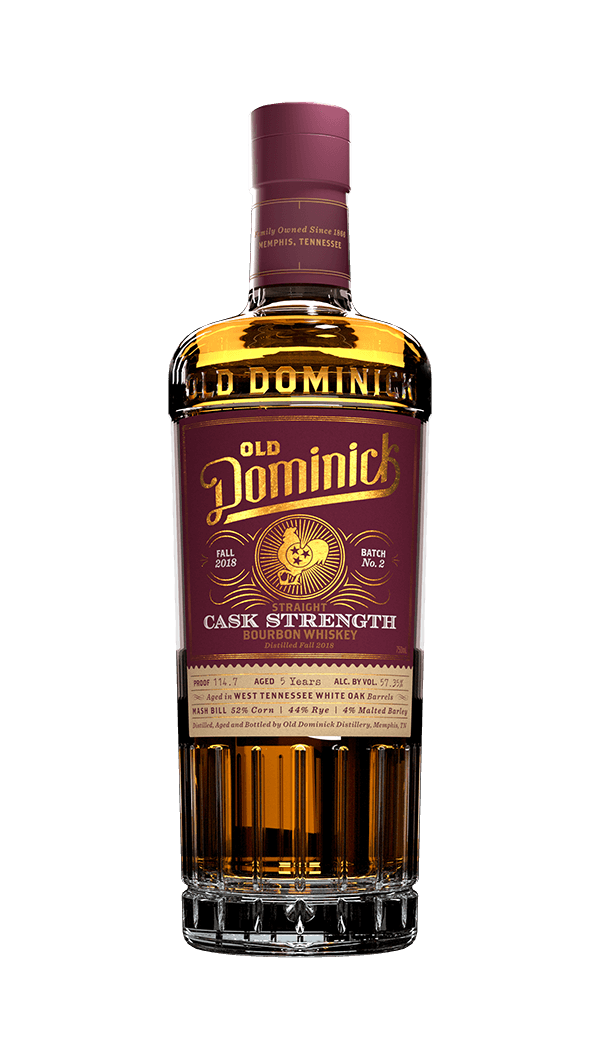 Cask Strength Bourbon Whiskey Old Dominick Distillery